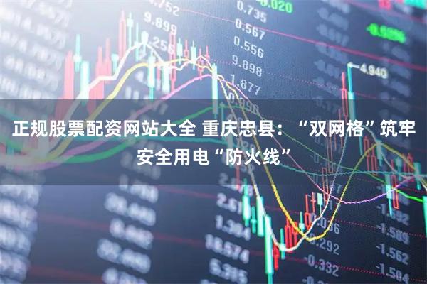 正规股票配资网站大全 重庆忠县：“双网格”筑牢安全用电“防火线”